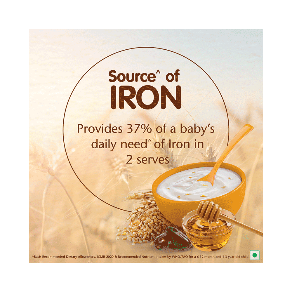 Nestle Cerelac Baby (10 months+) Cereal with Milk, Iron, Vitamins & Minerals | Wheat Honey Dates - Image 5