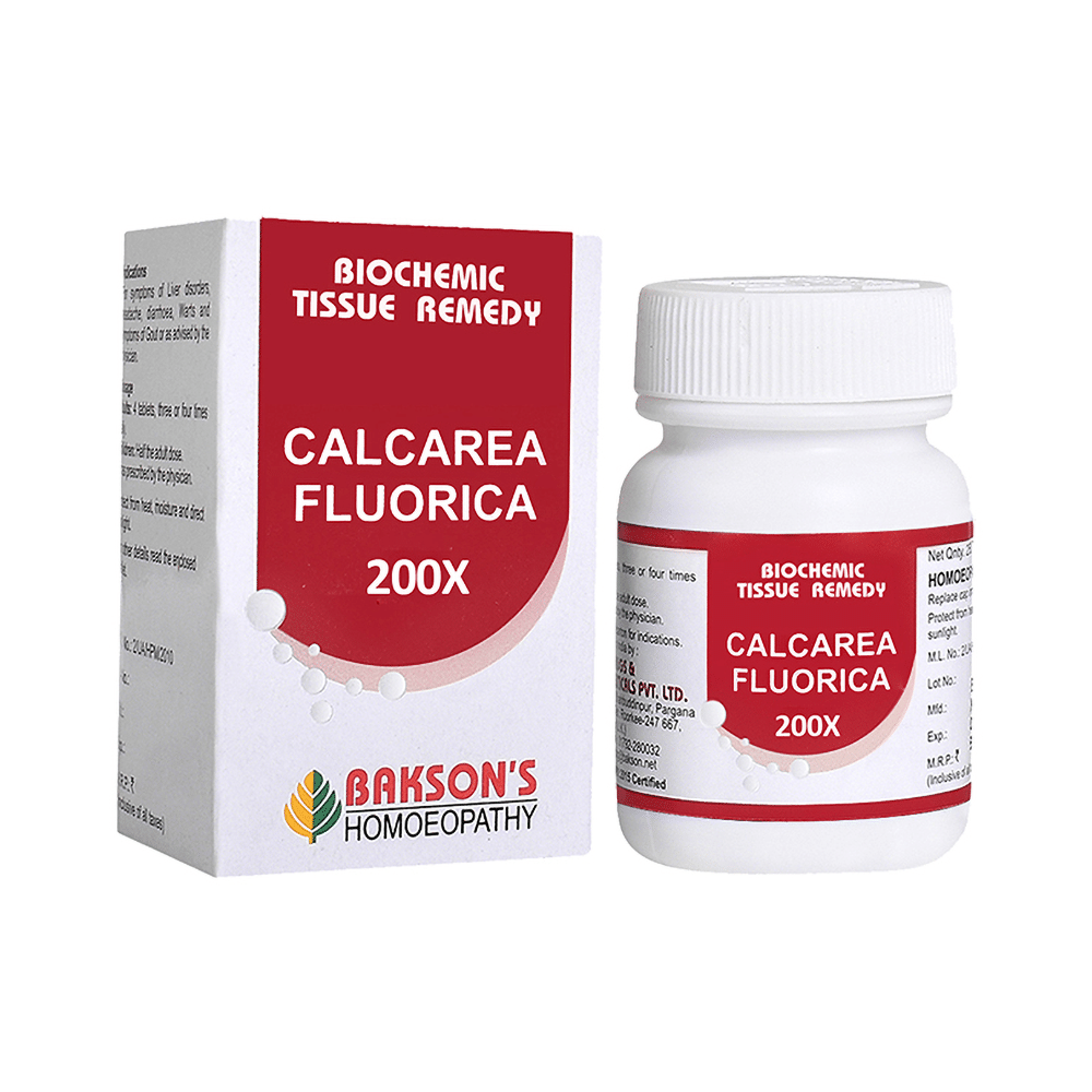 Bakson's Homeopathy Calcarea Fluorica Biochemic Tablet 200X
