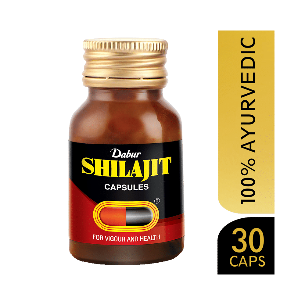 Dabur Shilajit Ayurvedic Capsules | For Immunity, Vigour, Strength, Stamina & Power - Image 2