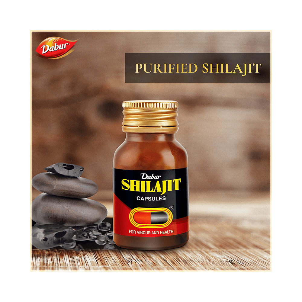 Dabur Shilajit Ayurvedic Capsules | For Immunity, Vigour, Strength, Stamina & Power - Image 7