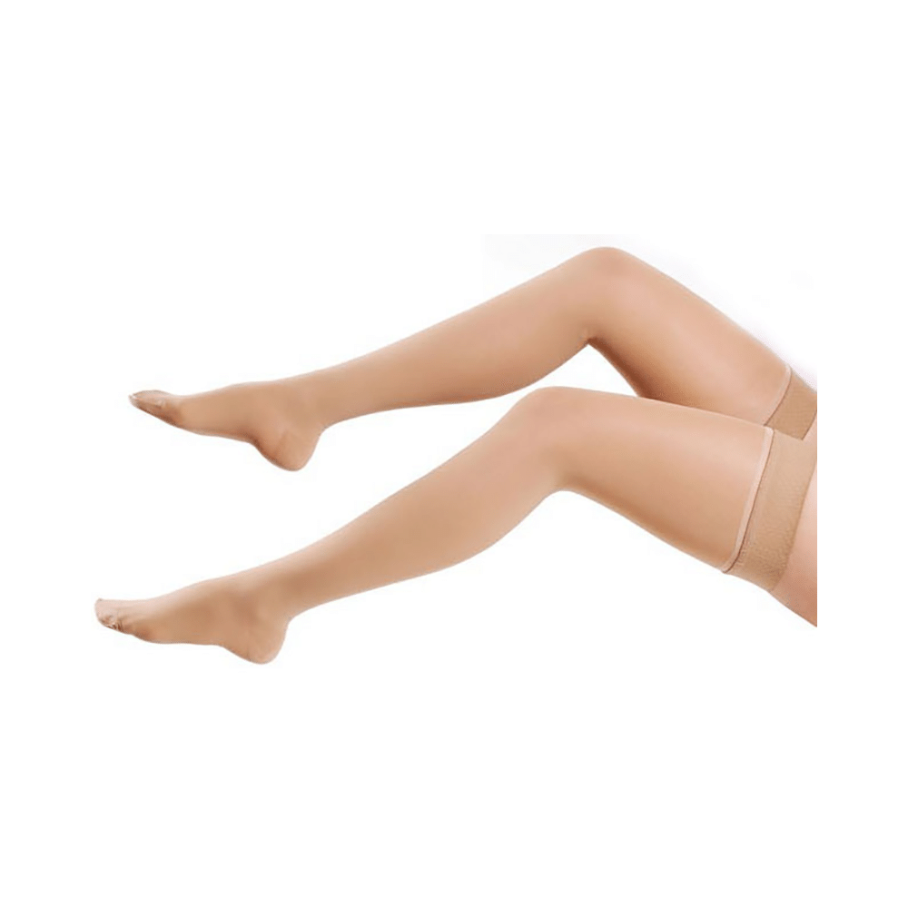 BN-VARICO 100 Medical Compression Stockings Theigh Length Beige XL - Image 5