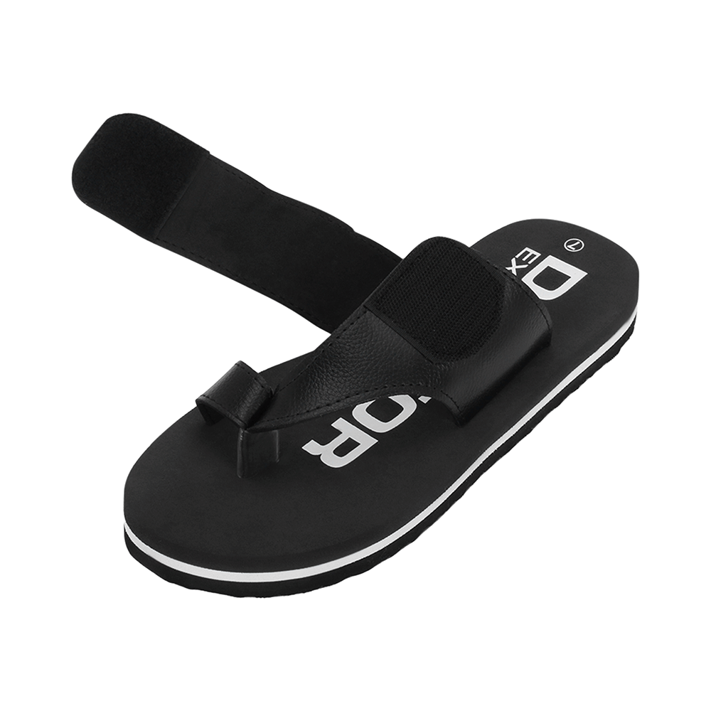 Doctor Extra Soft D26 Care Orthopaedic Diabetic Dr Stylish House Flip-Flop and Thump Ring Slip for Men Black  6 - Image 7