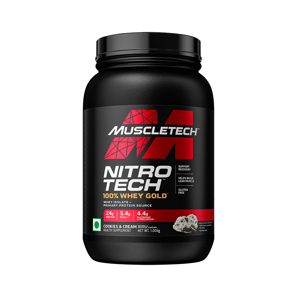 Muscletech Nitro Tech 100% Whey Gold Powder Cookies & Cream
