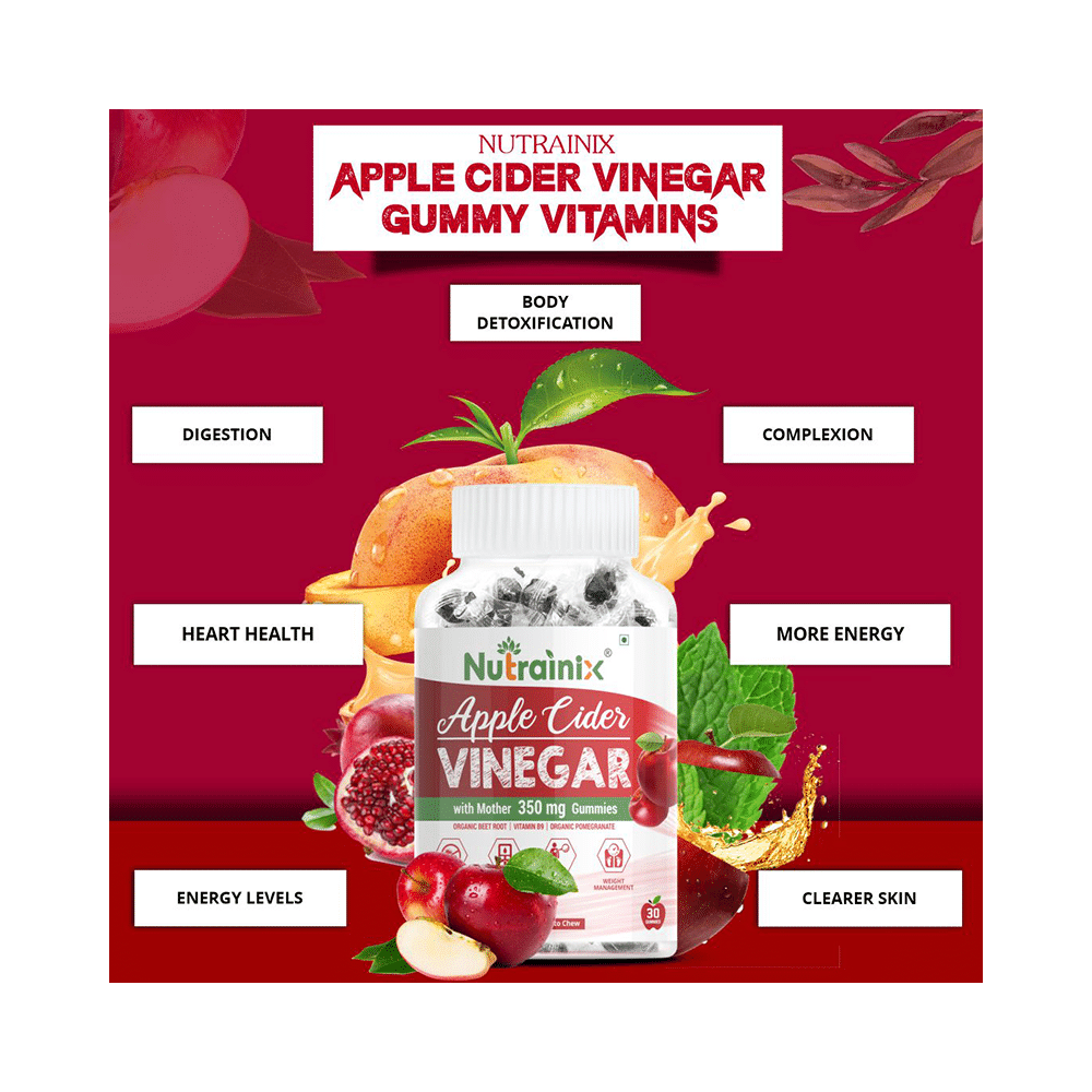 Nutrainix Apple Cider Vinegar with Mother 350mg Gummy (30 Each) - Image 3