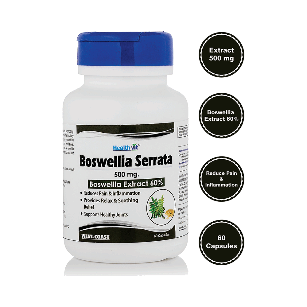 HealthVit Boswellia Serrata 500mg Capsule - Image 1