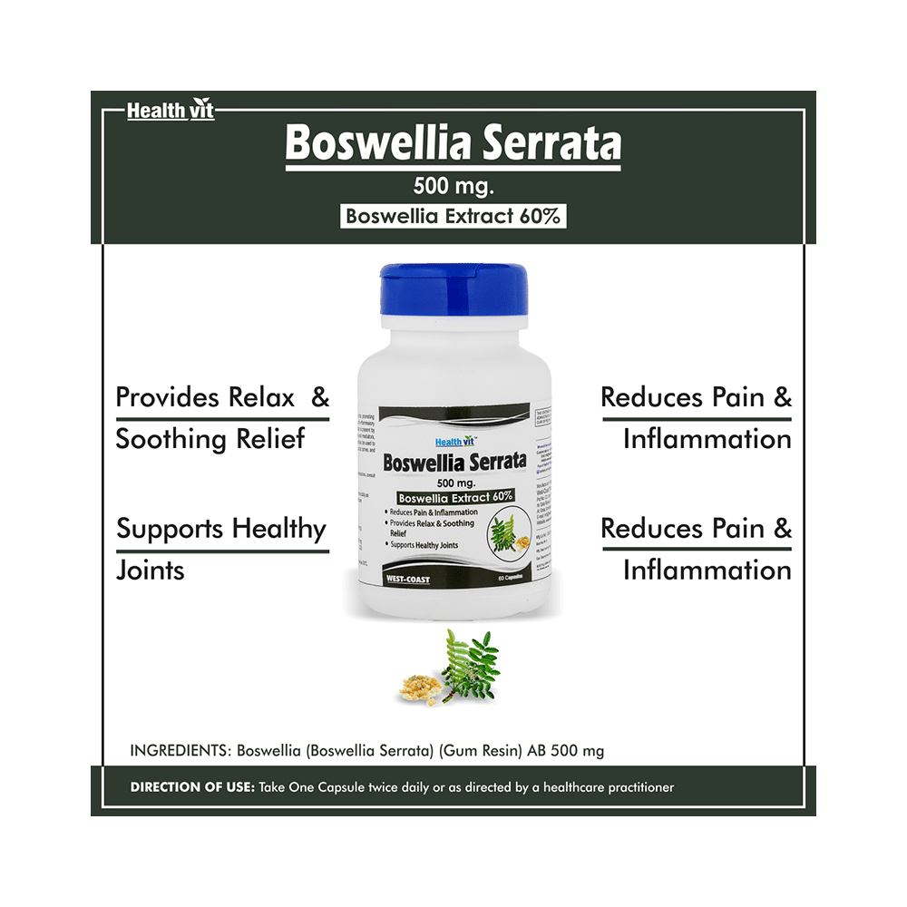 HealthVit Boswellia Serrata 500mg Capsule - Image 4