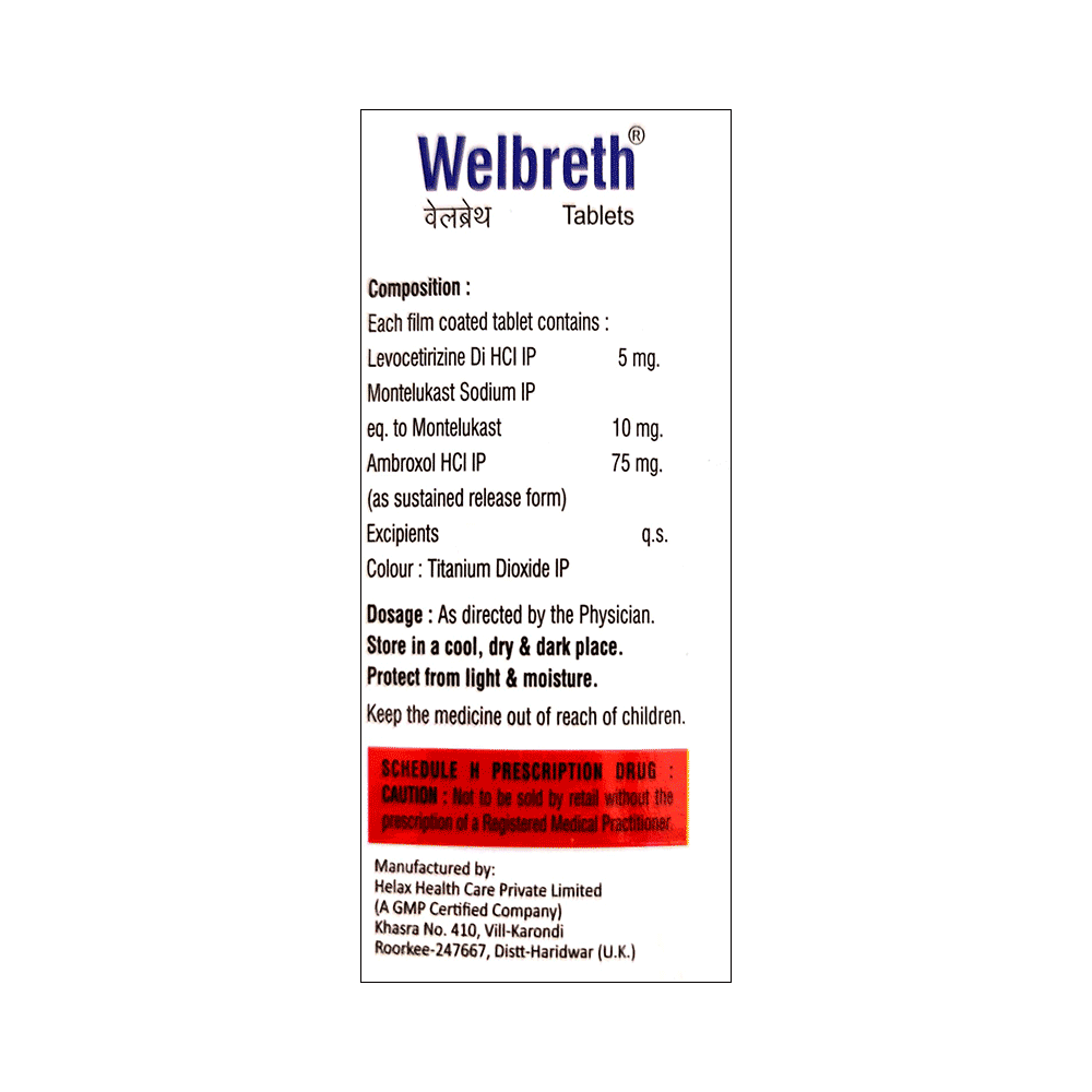 Welbreth Tablet SR - Image 2