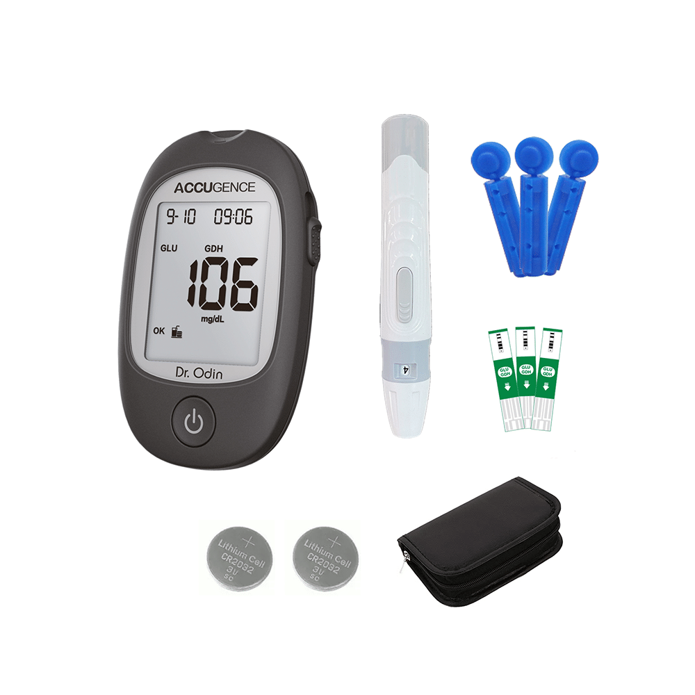 Dr. Odin PM-900 Accugence Multi monitoring Glucose Meter Kit Black