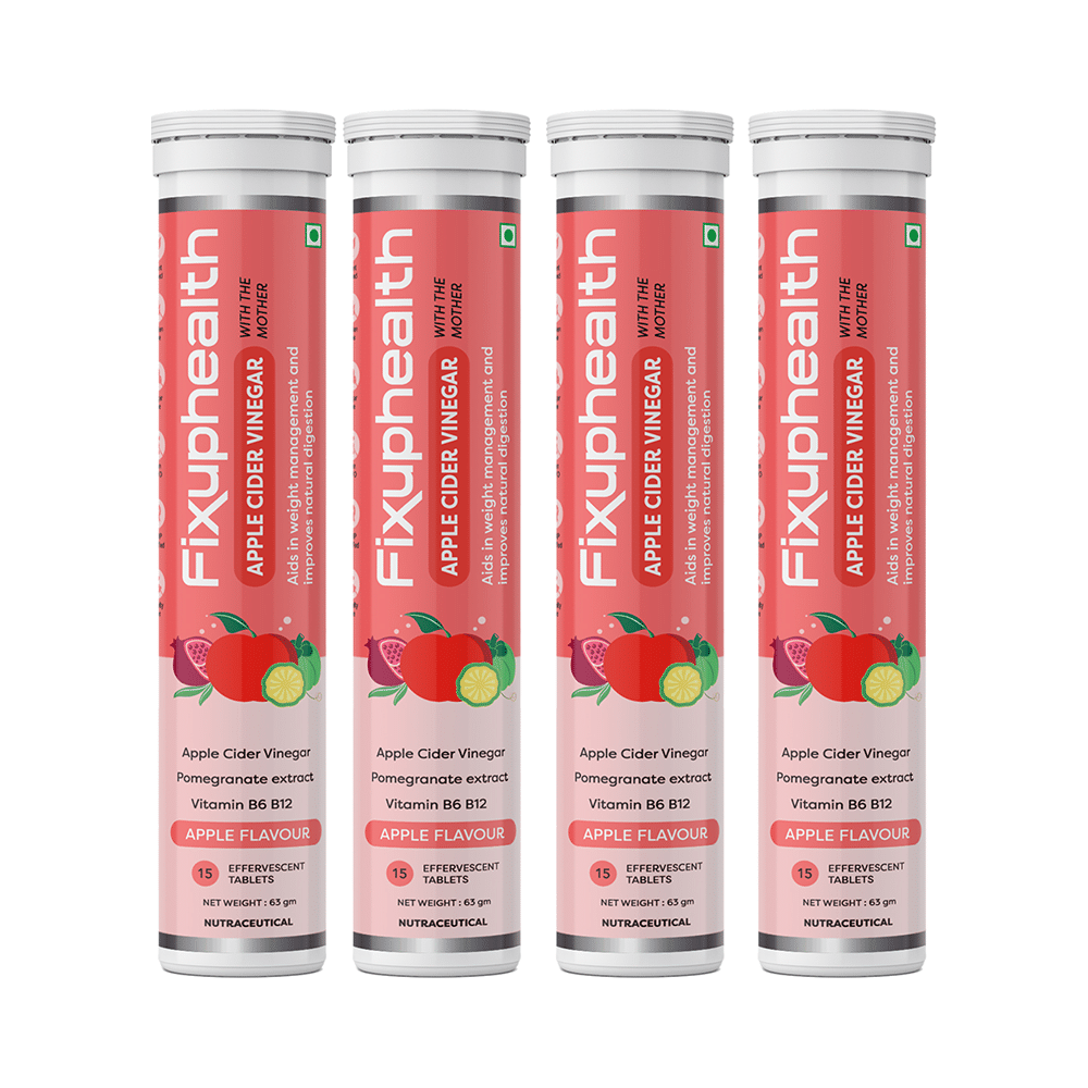 Fixuphealth Apple Cider Vinegar Effervescent Tablet with the Mother (15 Each) Apple - Image 1