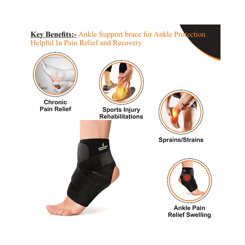 Superfine Comfort Ankle Support Compression Brace - Image 4