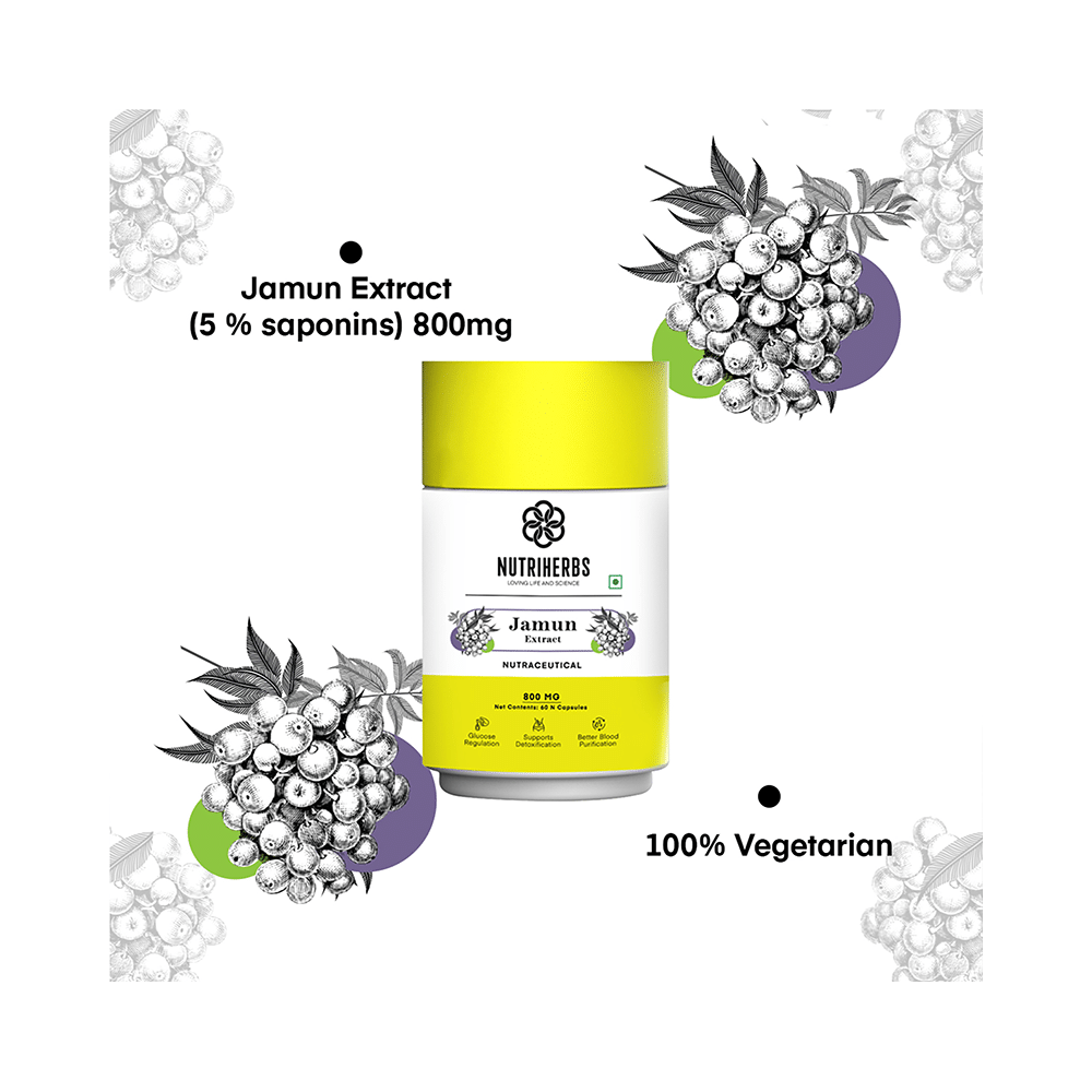 Nutriherbs Jamun Extract 800mg Capsule - Image 6