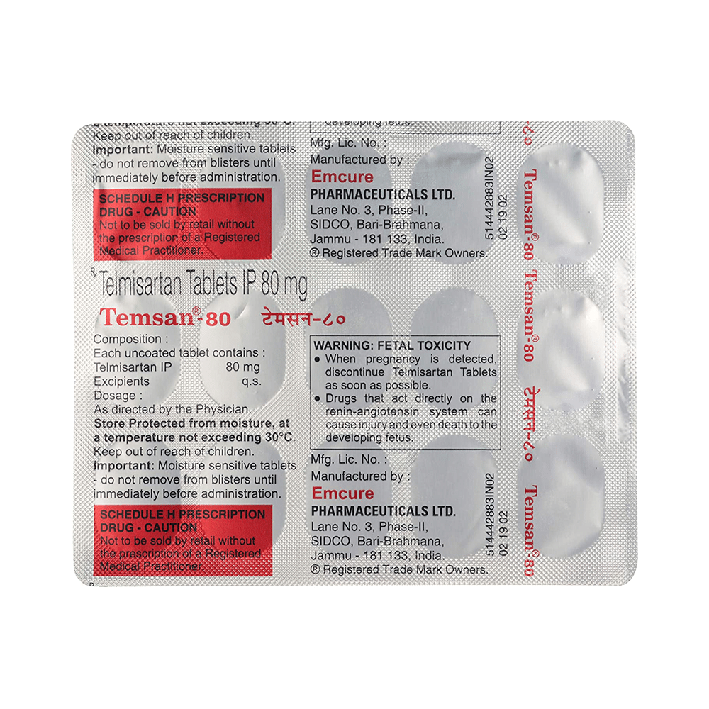 Temsan 80 Tablet - Image 3