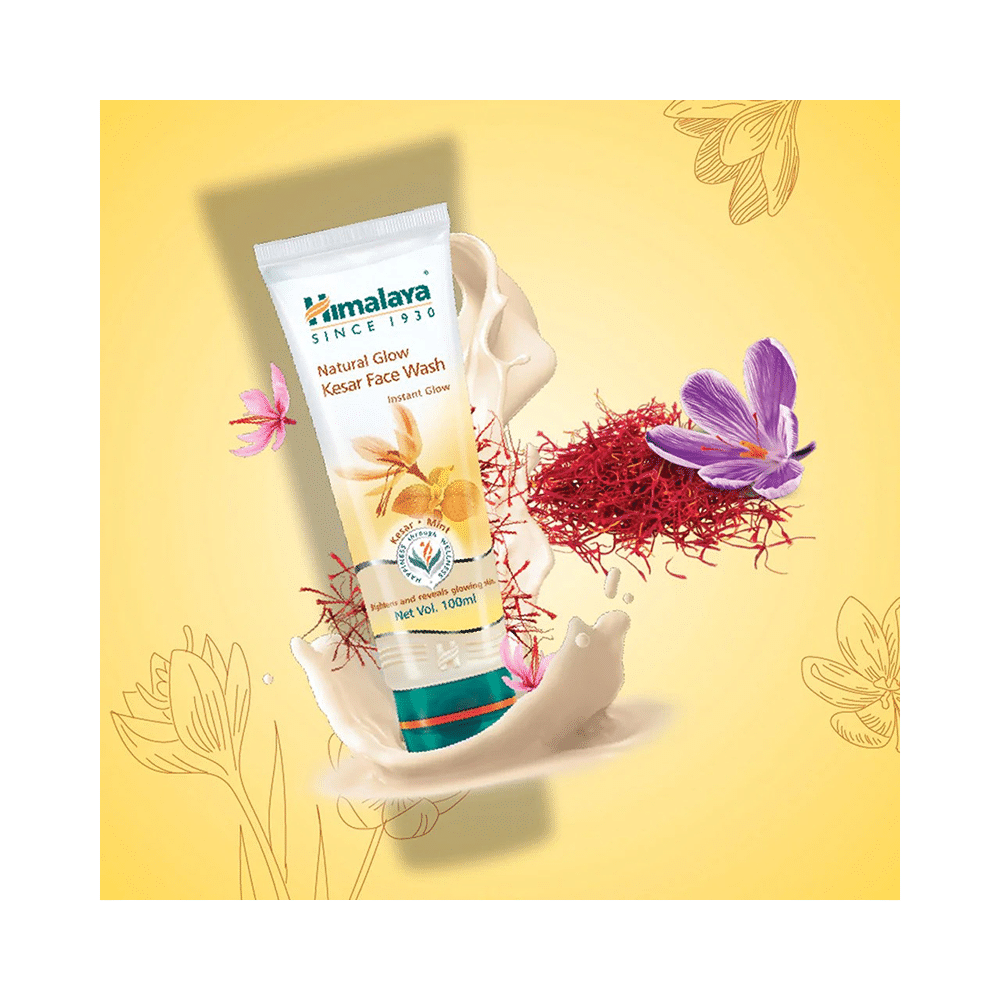 Himalaya Natural Glow Kesar Face Wash - Image 4