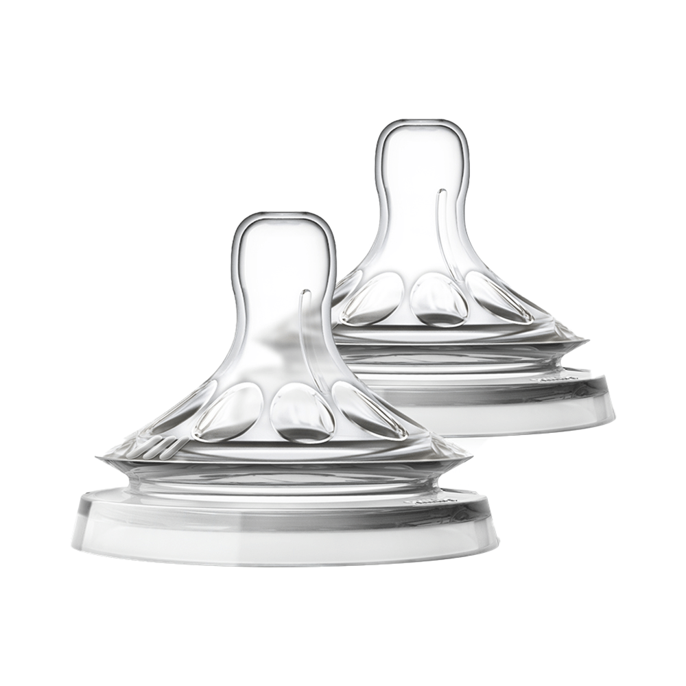 Philips Avent Natural Teat Twin Pack for 3m+ White