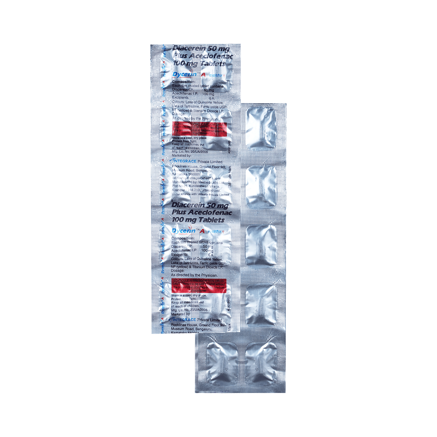 Dycerin A 100mg/50mg Tablet - Image 1