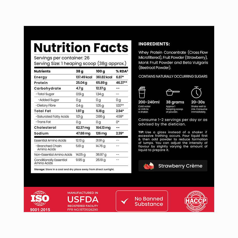 Athlab Instant Whey Protein Powder Strawberry Creme - Image 7