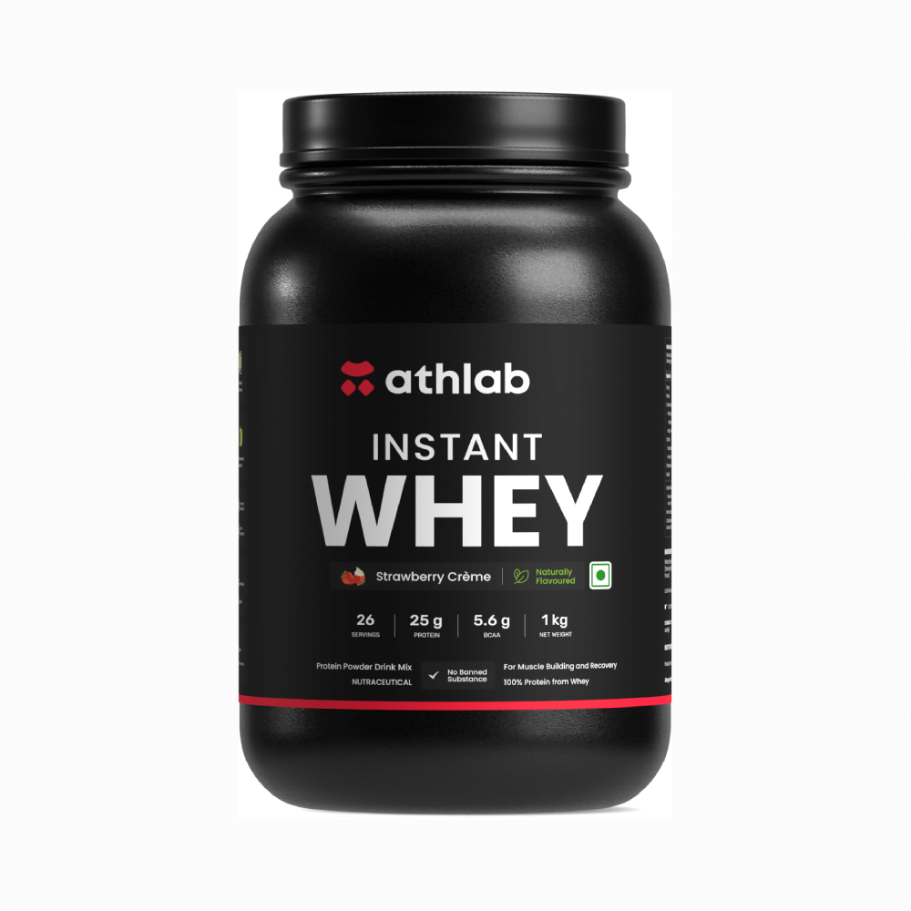 Athlab Instant Whey Protein Powder Strawberry Creme - Image 1