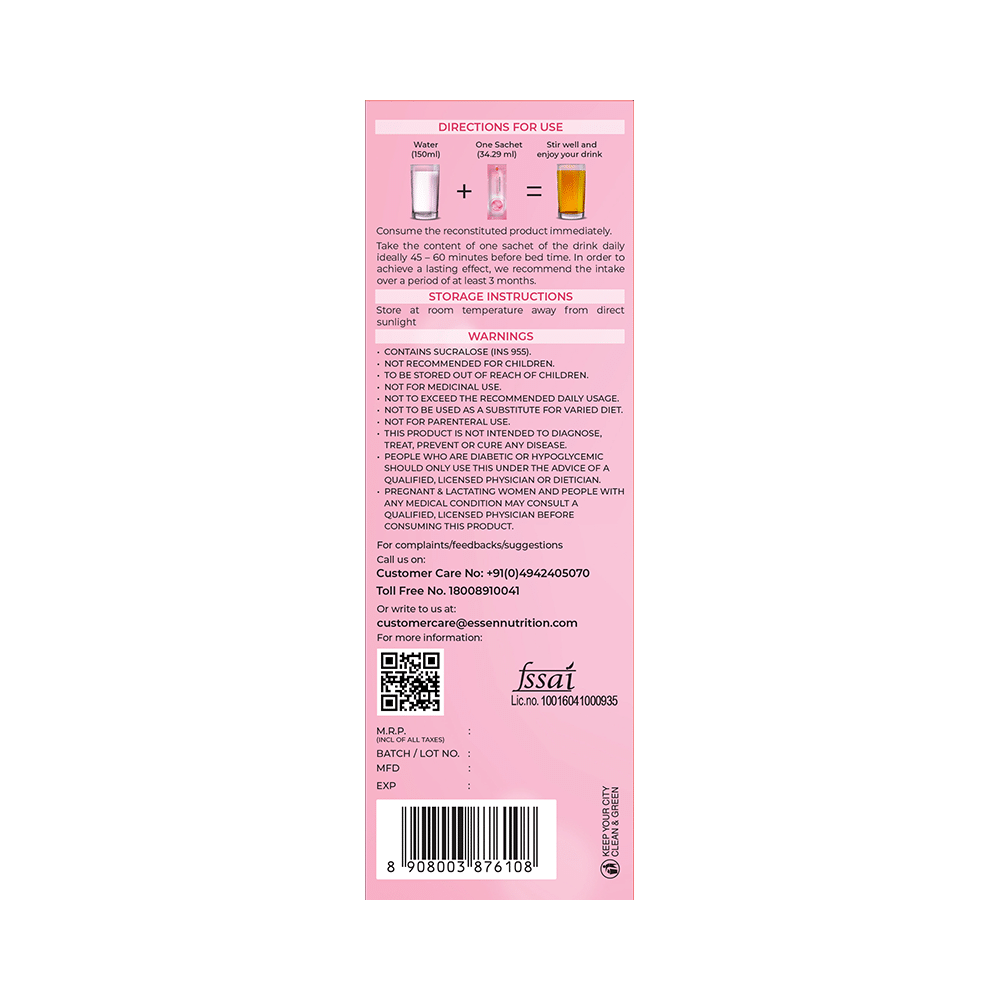 Essen Merry Glow Liquid Collagen Drink (34.29ml Each) Orange - Image 2