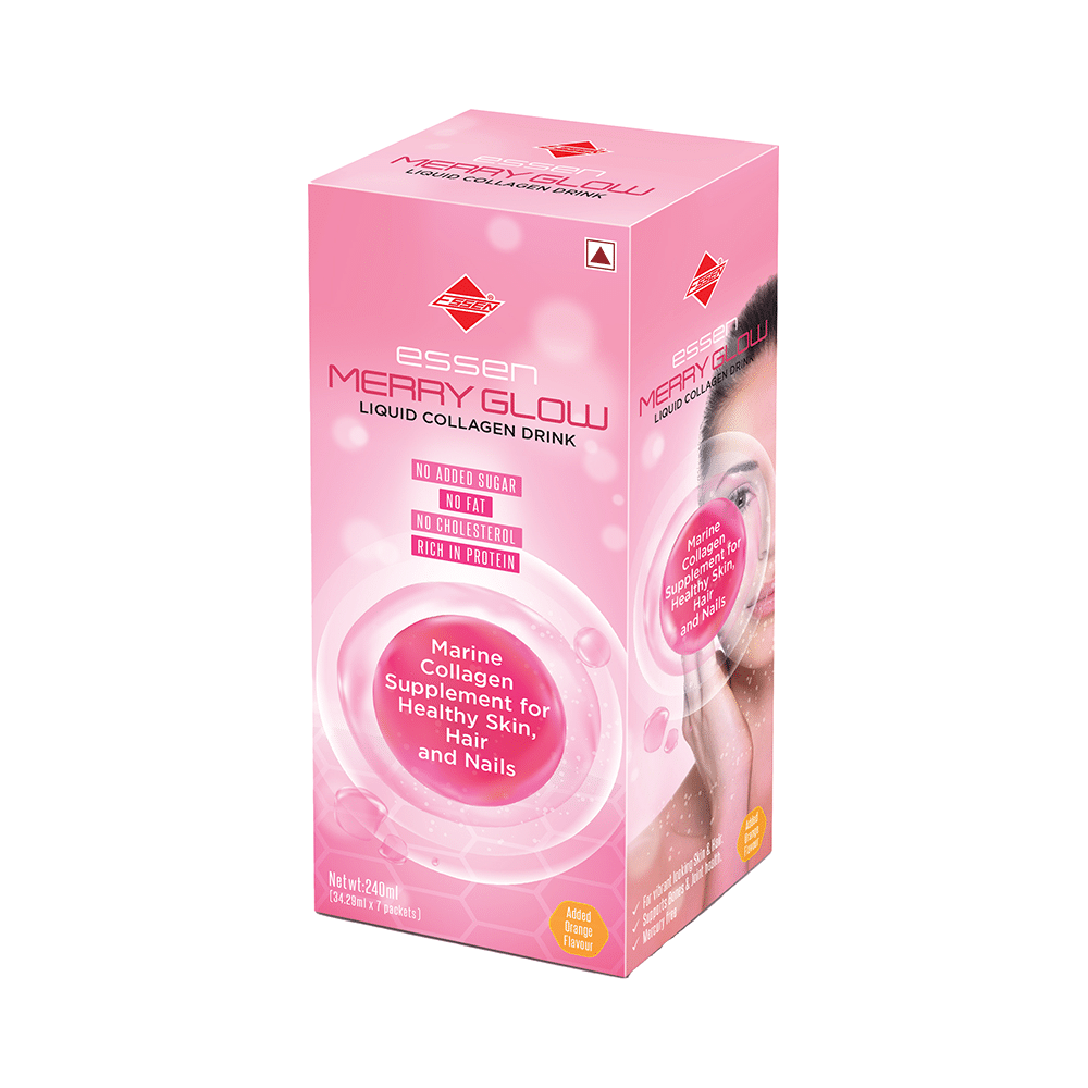 Essen Merry Glow Liquid Collagen Drink (34.29ml Each) Orange - Image 1