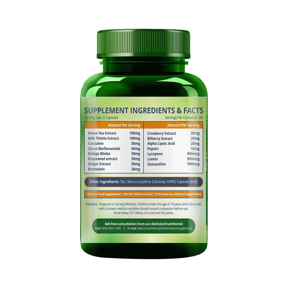 Himalayan Organics Super Antioxidant Vegetarian Capsule - Image 2