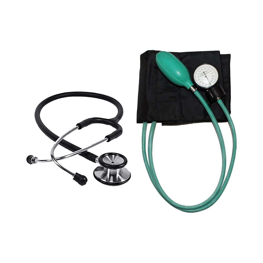 Fidelis Healthcare Combo Pack of Aneroid Blood Pressure Monitor & Stethoscope - Image 1