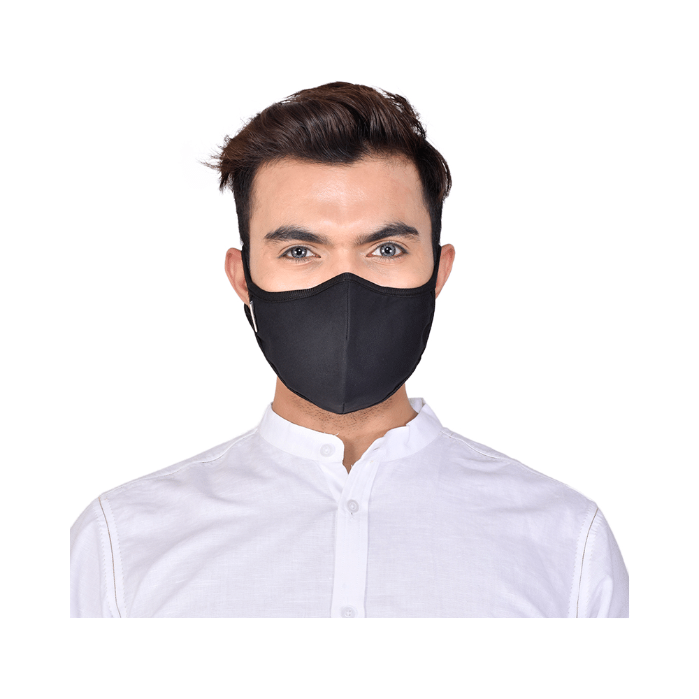 Advind Healthcare Medium Black Smog-Guard N99 Pollution Mask - Image 3