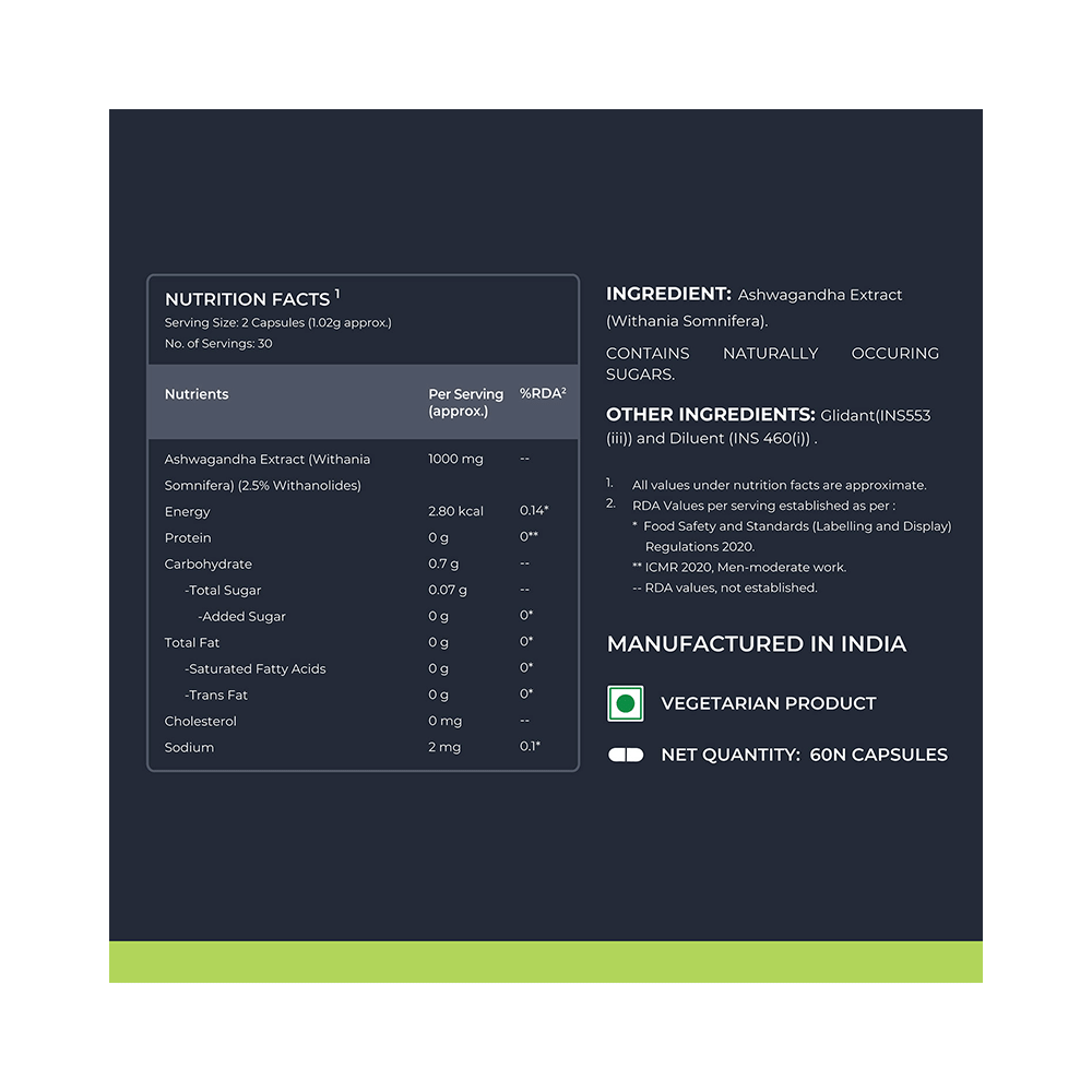 Nutrabay Wellness Ashwagandha Capsule - Image 4
