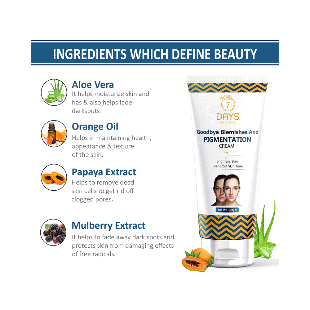 7Days Goodbye Blemishes and Pigmentation Cream - Image 3