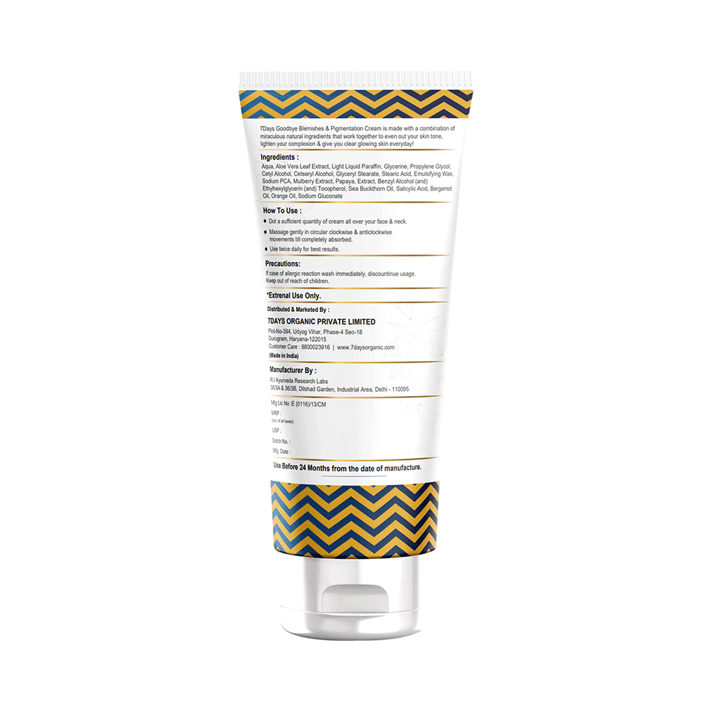 7Days Goodbye Blemishes and Pigmentation Cream - Image 2