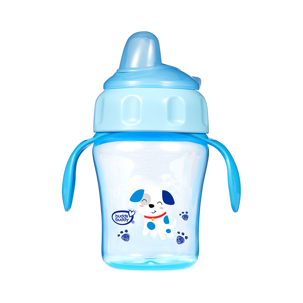 Buddsbuddy Momo Flexible Spout Baby Sipper Cup 240ml Blue