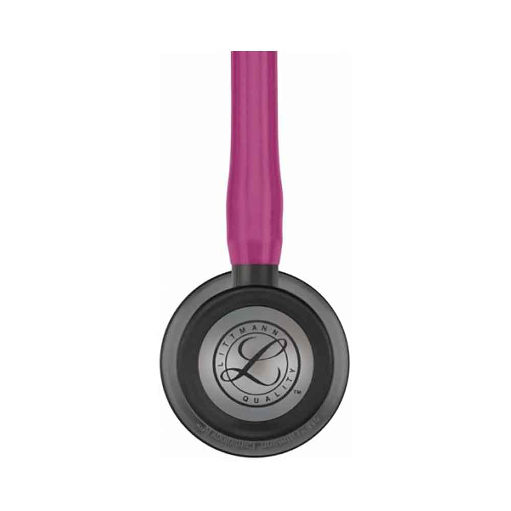 3M Littmann 6178 Cardiology IV Smoke Finish Chestpiece with Raspberry Tubing Stethoscope - Image 3