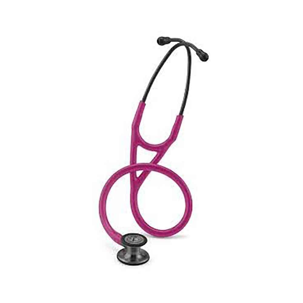 3M Littmann 6178 Cardiology IV Smoke Finish Chestpiece with Raspberry Tubing Stethoscope - Image 1