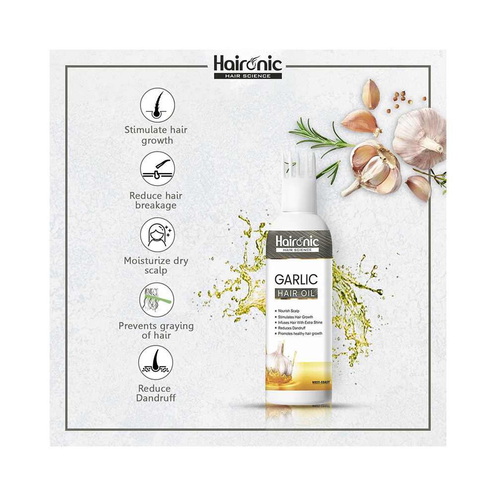 Haironic  Garlic Hair Oil - Image 4