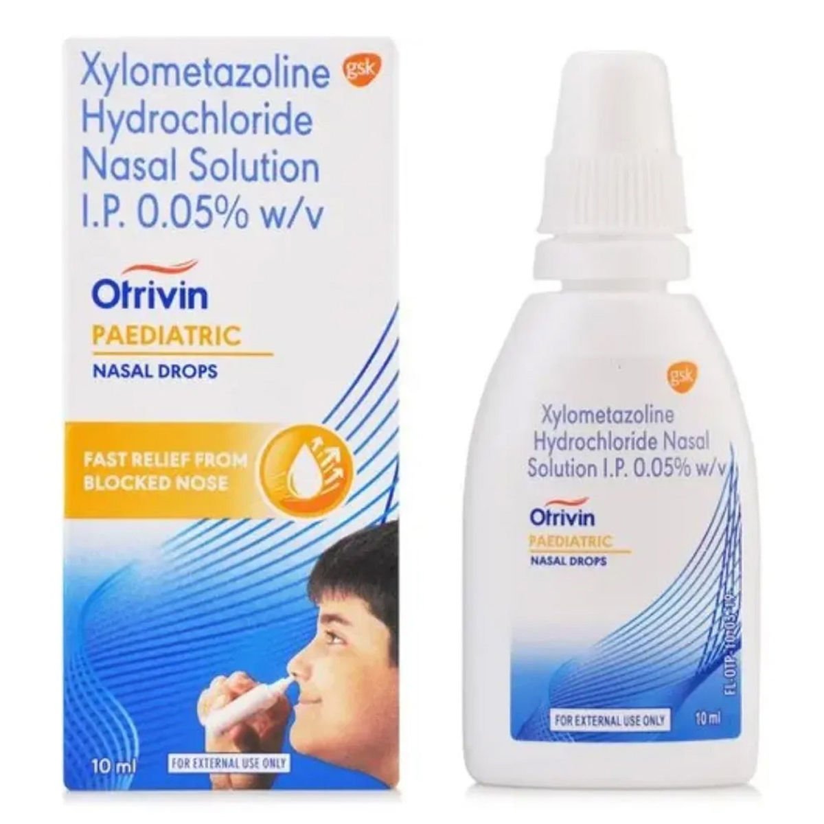 Otrivin Paediatric Nasal Drops - Image 1