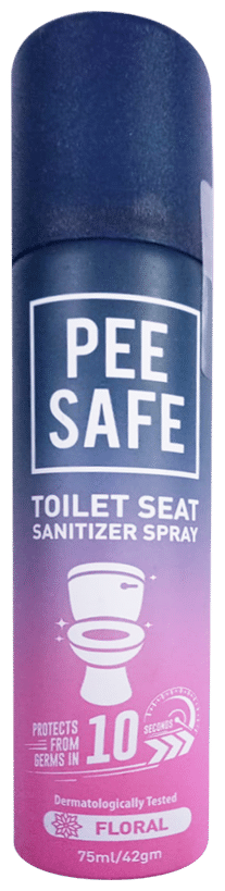 Pee Safe Toilet Seat Sanitizer Spray Floral - Image 1