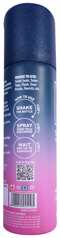 Pee Safe Toilet Seat Sanitizer Spray Floral - Image 2