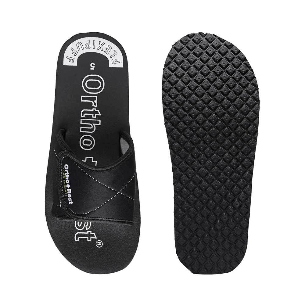 Ortho + Rest Extra Soft Sliders Flip Flop Orthopedic Slippers for Women Black 7 - Image 6