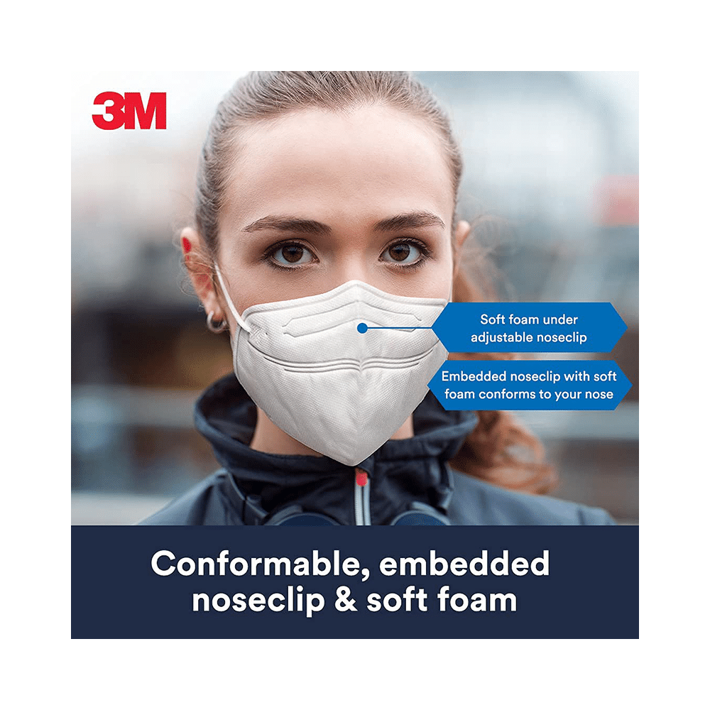 3M KN95 9513 Particulate Respirator Mask Adult White - Image 6