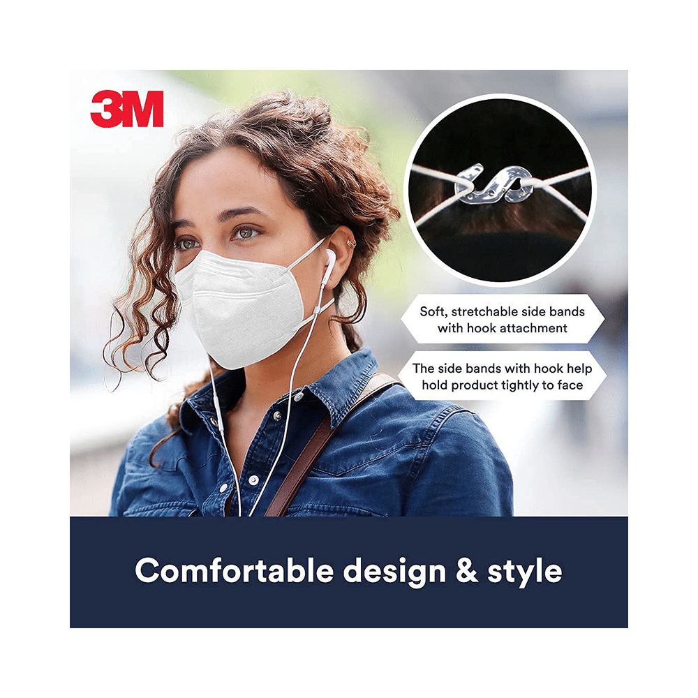 3M KN95 9513 Particulate Respirator Mask Adult White - Image 5