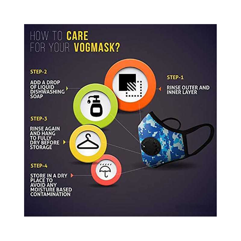 Vogmask Stone N95CV Mask Large Grey - Image 4