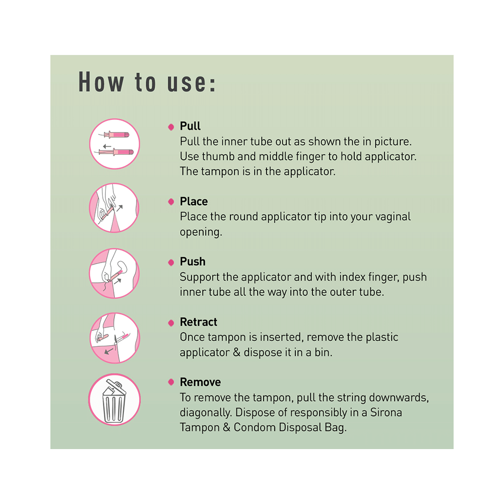 Sirona Premium Applicator Super Plus Heavy Flow Tampons - Image 8