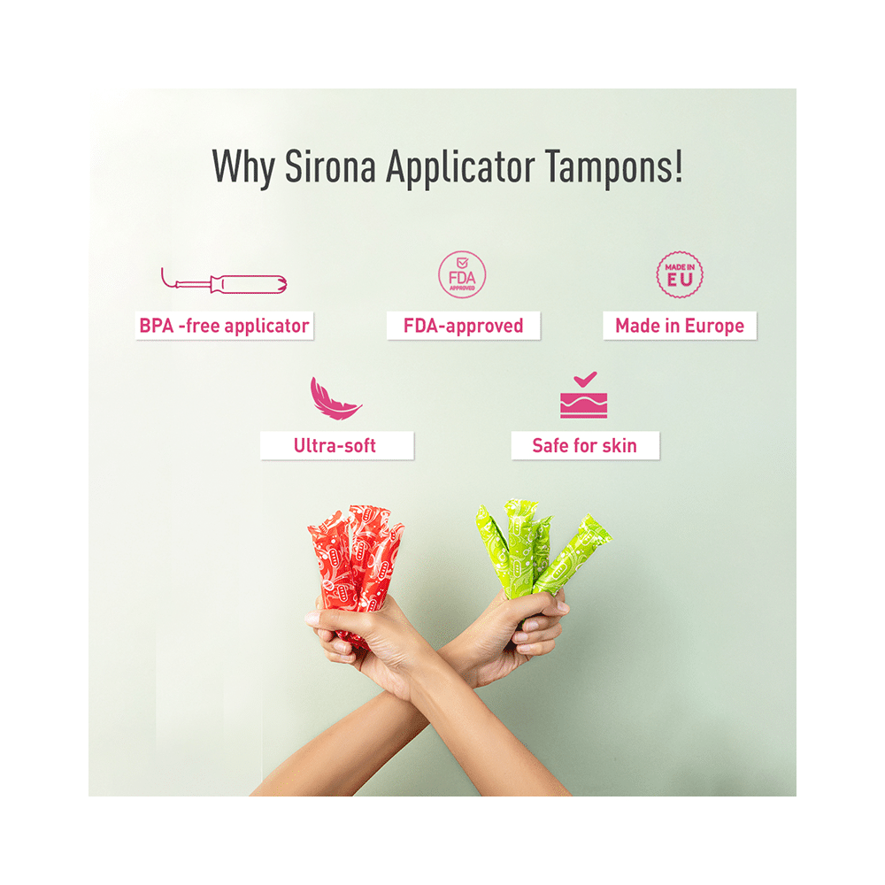Sirona Premium Applicator Super Plus Heavy Flow Tampons - Image 4