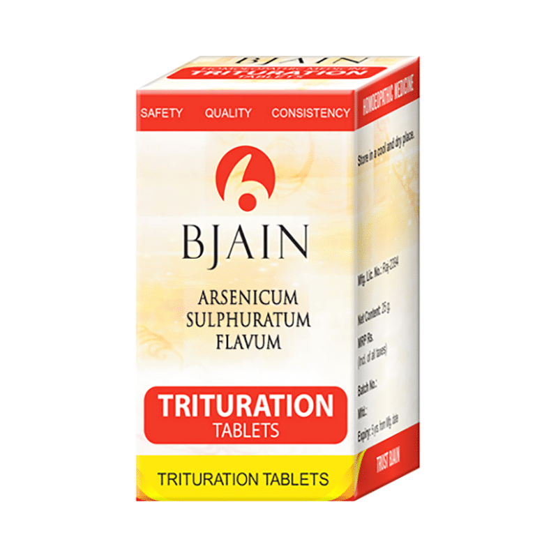 Bjain Arsenicum Sulphuratum Flavum Trituration Tablet 3X