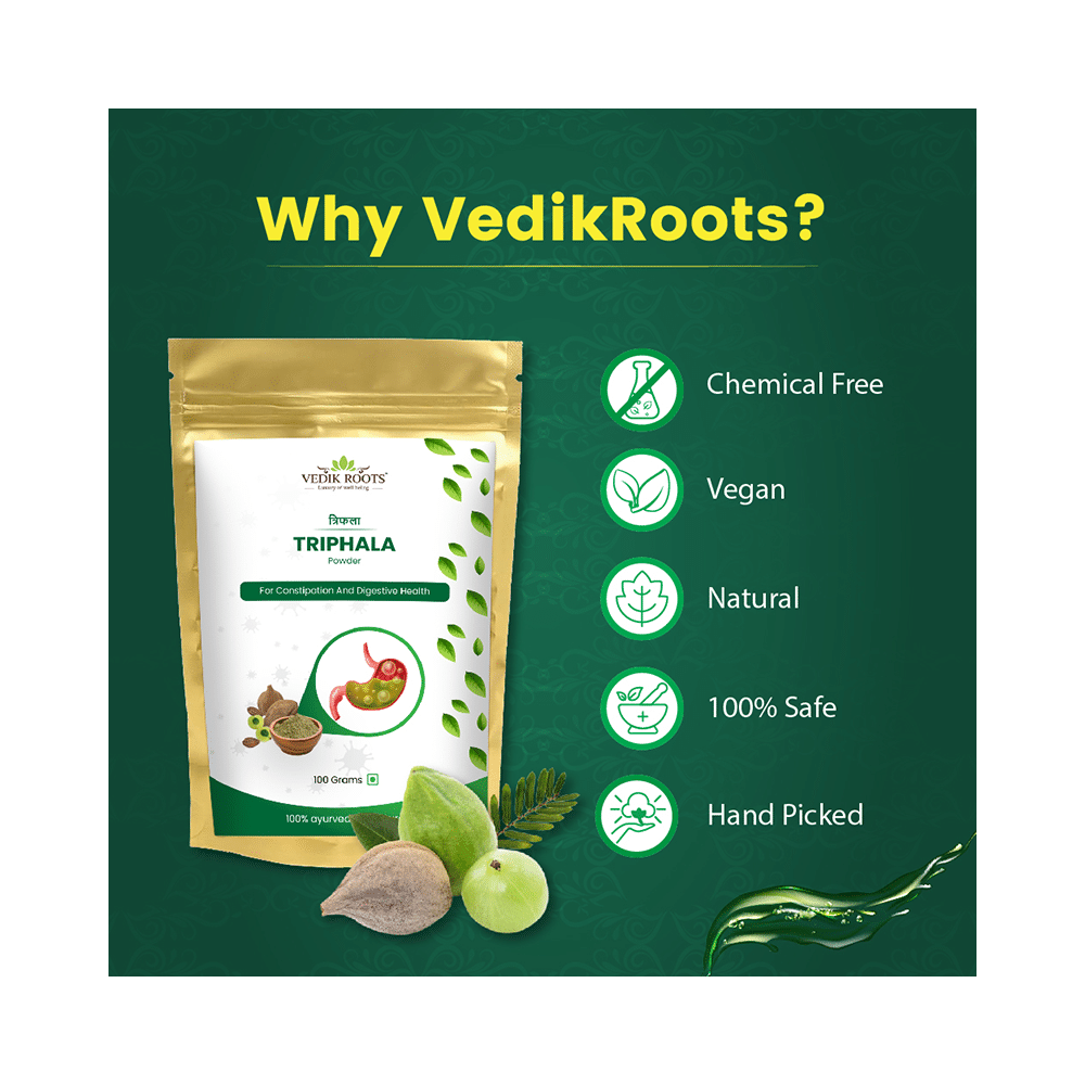 Vedikroots Triphala Powder (100gm Each) - Image 6
