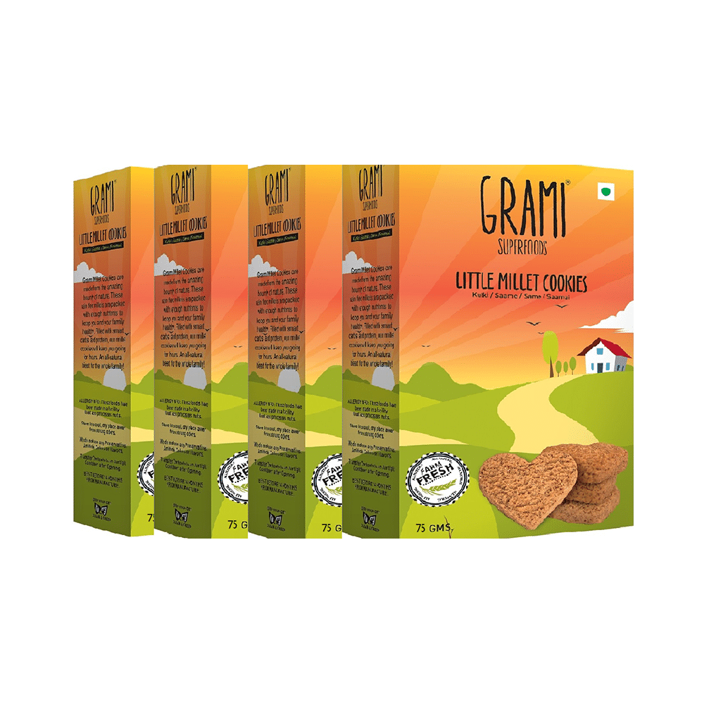Grami Superfood Little Millet Cookies (75gm Each) - Image 1