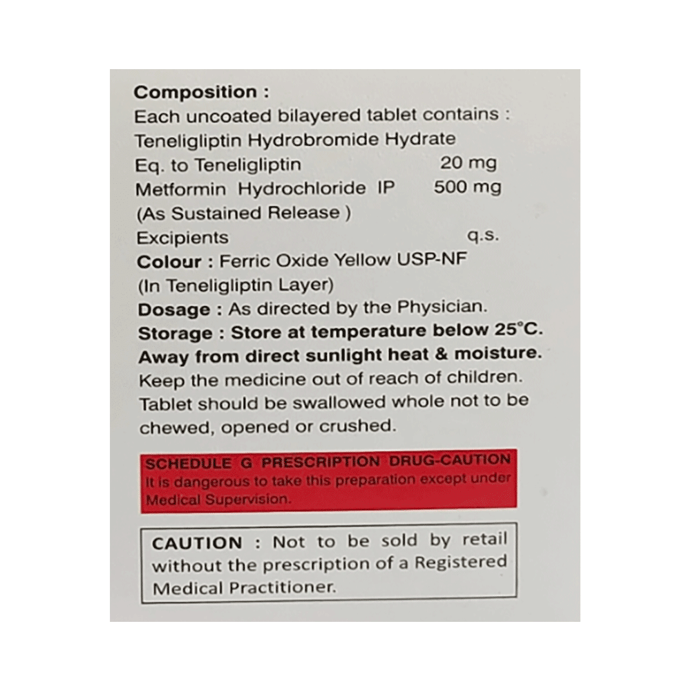 Tenbex M 500mg/20mg Tablet - Image 2