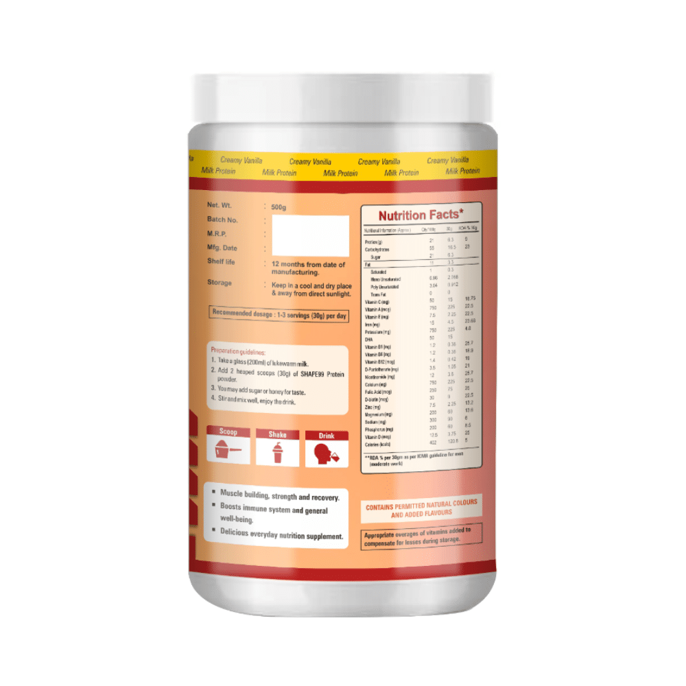 Shape99 Milk Protein for Growth and Development Creamy Vanilla - Image 3