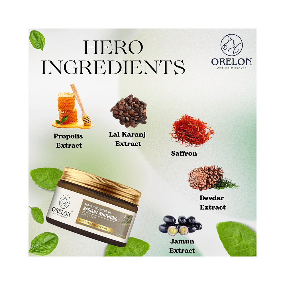 Orelon Propolis Extract Radiant Whitening Day Cream (50gm Each) - Image 4