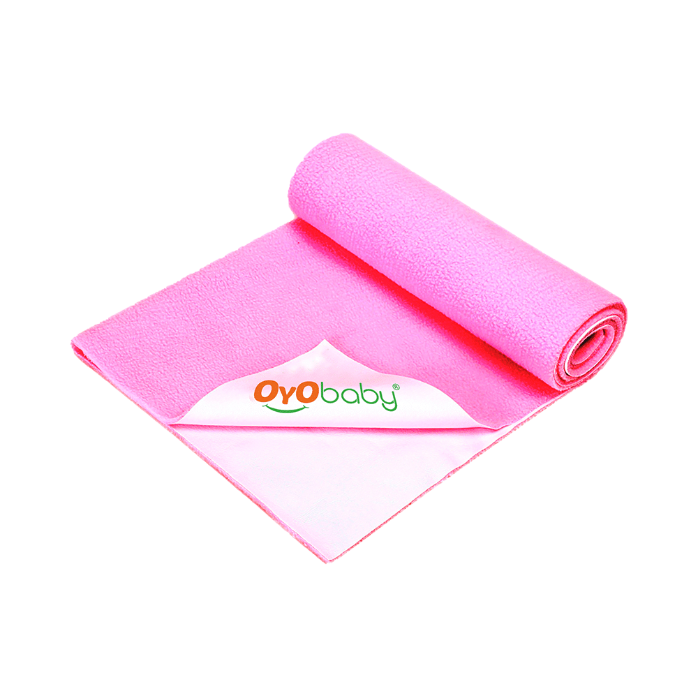 Oyo Baby Waterproof Rubber Sheet Large Pink - Image 1