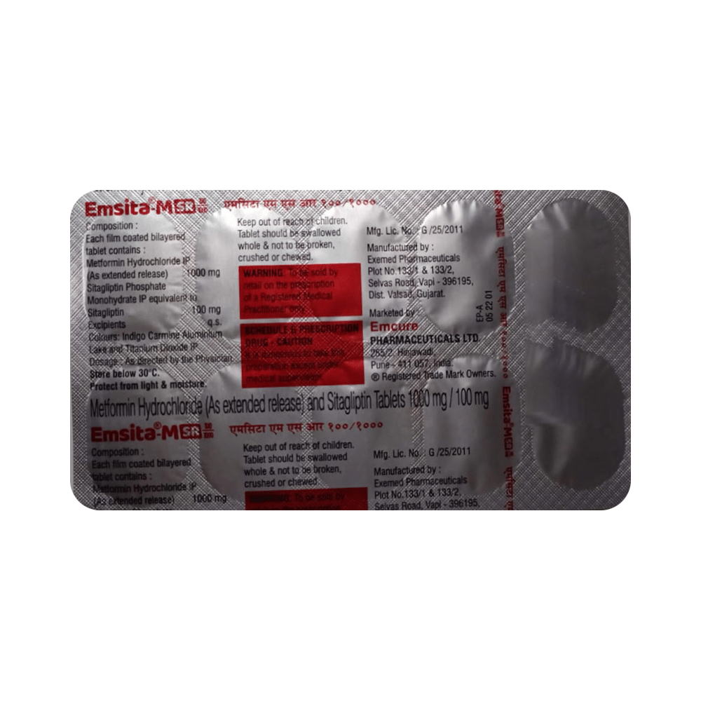 Emsita-M SR100/1000 Tablet - Image 5